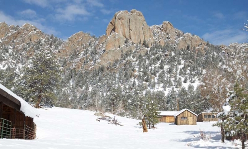 Estes Park Colorado Ski Vacations Winter at MacGregor Ranch