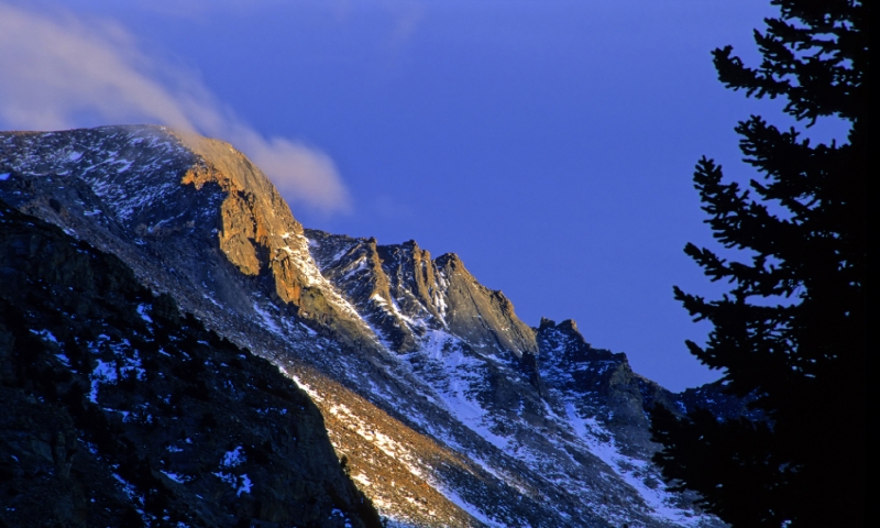 Sunset on Longs Peak