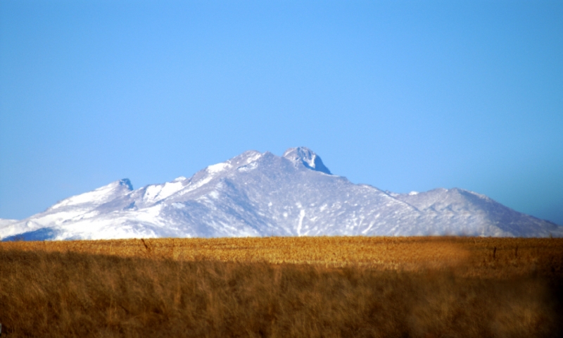 Snowy Longs Peak