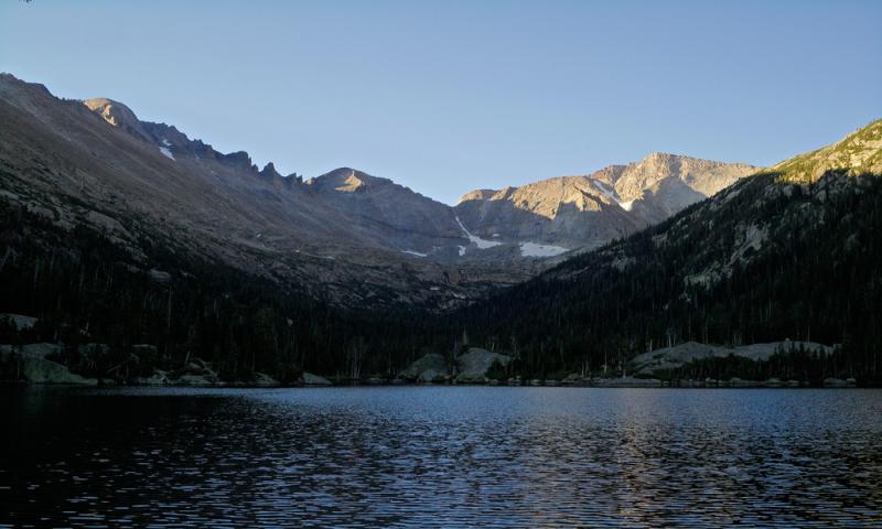 Backside of Longs Peak from Bear Lake Trail