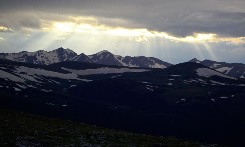 View from Trail Ridge Road in the Rockies