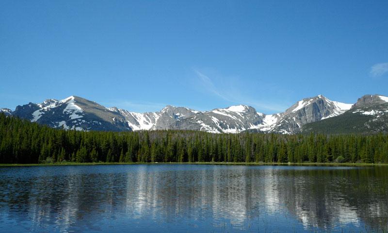 Hiking Trail to Bierstadt Lake in Rocky Mountain National Park