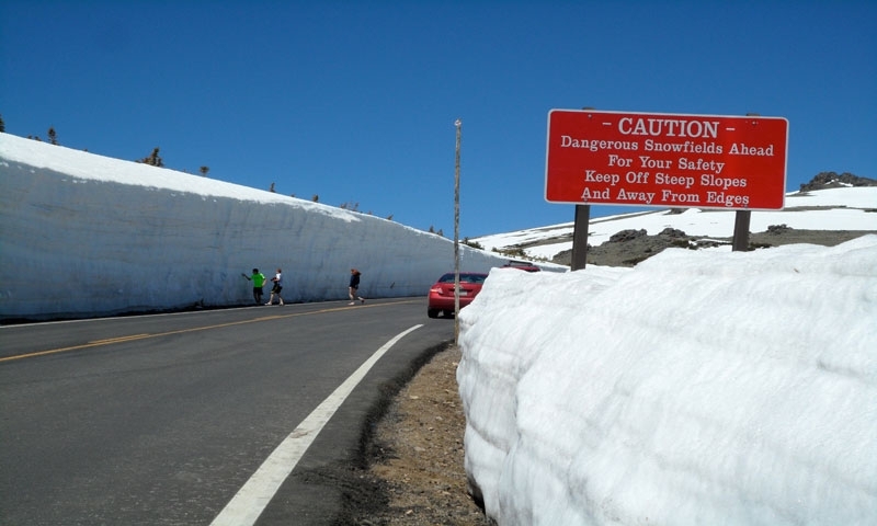 Trail Ridge Road Rocky Mountain National Park Colorado Snow