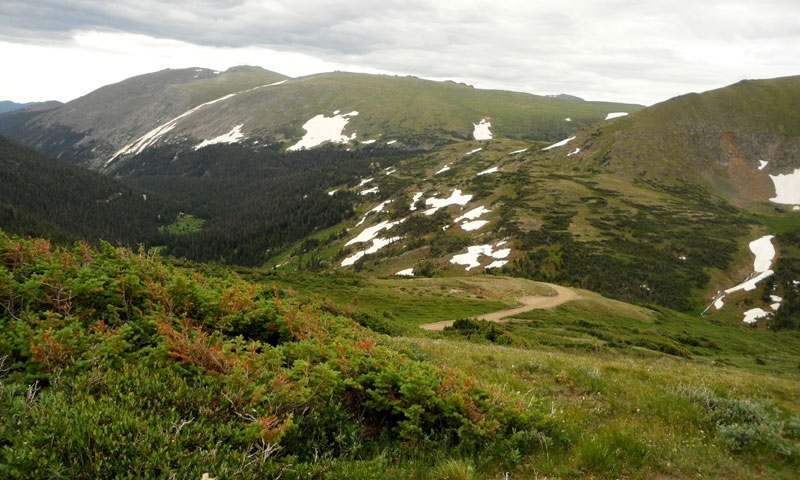 Old Fall River Road View Scenic Drive Rocky Mountain National Park Colorado